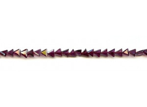 Garnet 5mm Faceted Triangle