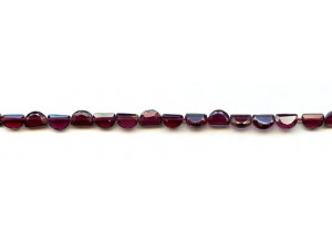 Garnet 4-5mm Faceted Semicircle