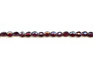 Garnet 5-6x Faceted Flat Pear