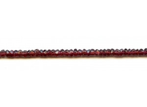 Garnet 5mm Faceted Rondell