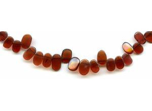 Garnet 5-10x Flat Oval Drop