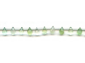 Green Fluorite 6x9 Teardrop Briolette