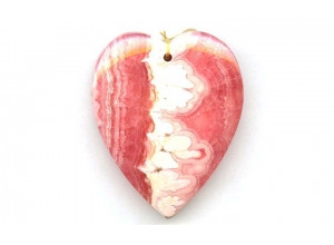 Rhodochrosite 55x46 Heart Pendant