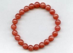 Rhodochrosite 8mm Round Bracelet