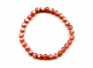 Rhodochrosite 6mm Round Bracelet