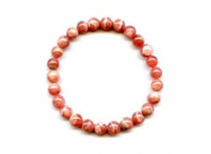 Rhodochrosite 7mm Round Bracelet