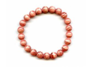 Rhodochrosite 9mm Round Bracelet