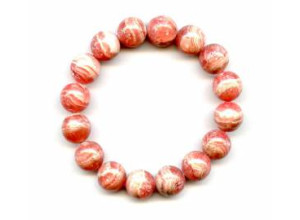 Rhodochrosite 13mm Round Bracelet