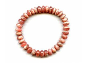 Rhodochrosite 9mm Rondell Bracelet