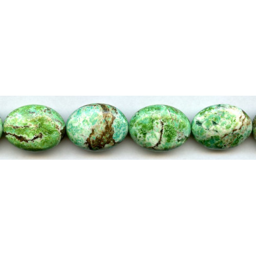 122-1060 Lemon Chrysoprase <br>18x25 Flat Oval