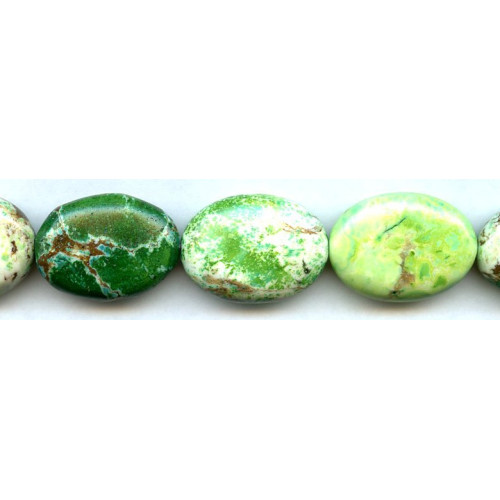 122-1078 Lemon Chrysoprase <br>22x30 Flat Oval