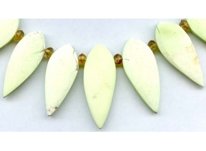 Matte Lemon Chrysoprase 28-40x Fancy Drop