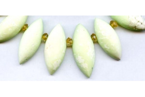 Matte Lemon Chrysoprase 27-38x Marquise Drop