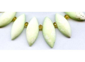 Matte Lemon Chrysoprase 27-38x Marquise Drop