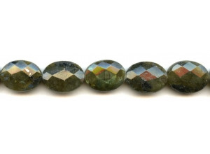 Labradorite 15x20 Faceted Flat Oval