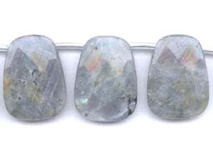 Labradorite 30x40 Faceted Flat Drop