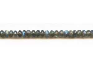 Labradorite 8mm Faceted Rondell