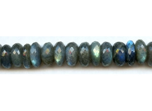 Labradorite 16mm Faceted Rondell