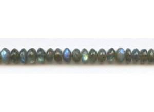 Labradorite 9mm Faceted Rondell