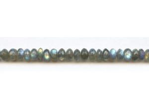 Labradorite 8mm Faceted Rondell