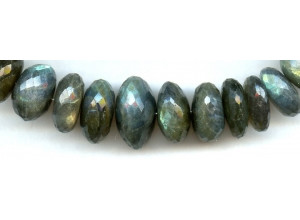 Labradorite 10-24x Faceted Rondell