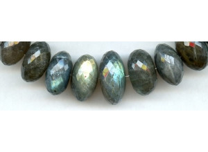 Labradorite 10-25x Faceted Rondell