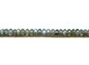 Labradorite 8mm Faceted Rondell