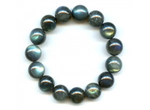 Labradorite 15mm Round Bracelet