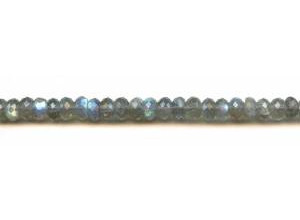 Labradorite 8mm Faceted Rondell