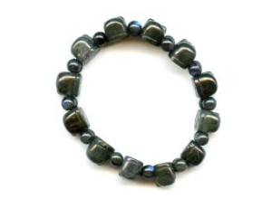 Black Labradorite 14x Carved Pichiu Bracelet