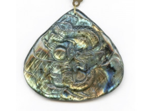 Labradorite 77x82 Carved Pendant