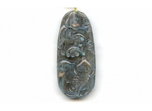 Labradorite 58x26 Carved Pendant