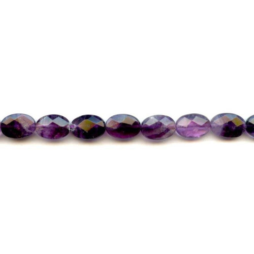 124-1403 Fluorite <br>10x14 Faceted Flat Oval