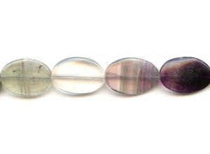 Fluorite 18x25 Twisted Flat Oval