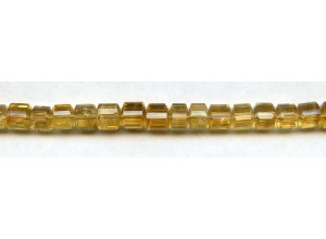 Citrine 9x9 Strip-faceted Tri-Tube