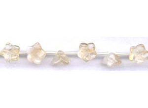 Citrine 13mm Carved Flower