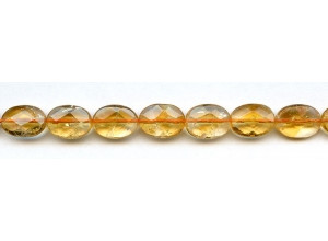 Citrine 10x14 Faceted Flat Oval