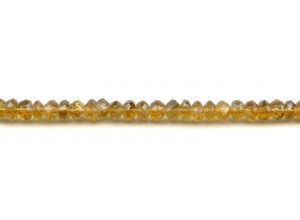 Citrine 7mm Faceted Rondell