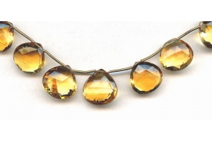 Citrine 15-16mm Flat Pear Briolette