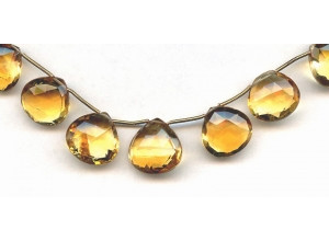 Citrine 15-16mm Flat Pear Briolette