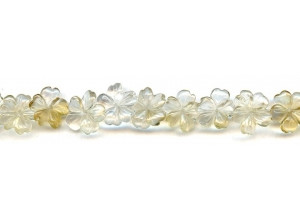 Citrine 13-14mm Flower