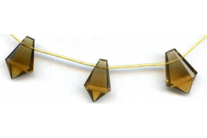 Whiskey Citrine 20-22x Faceted Tie Briolette