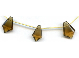 Whiskey Citrine 20-22x Faceted Tie Briolette