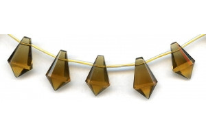 Whiskey Citrine 17-20x Faceted Tie Briolette