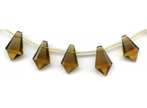 Whiskey Citrine 17-20x Faceted Tie Briolette