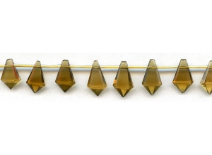 Whiskey Citrine 14-15x Faceted Tie Briolette