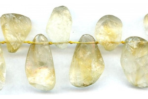 Citrine 22-38x Rough Fancy Drop