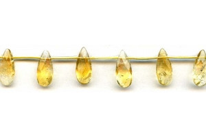 Citrine 8x18 Flat Pear Briolette