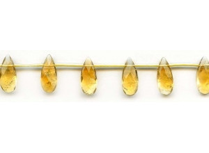 Citrine 8x18 Flat Pear Briolette