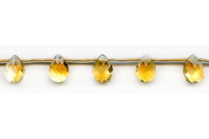 Citrine 10x14 Flat Pear Briolette